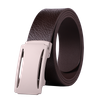 High Quality Black Custom Automatic Buckle Mens Leather Belt for Men