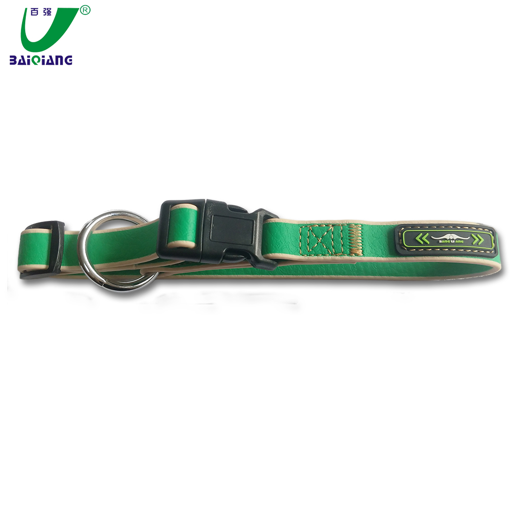 Purple PVC Webbing Light Army Breakaway Double Buckle Dog Training Collar for Dog
