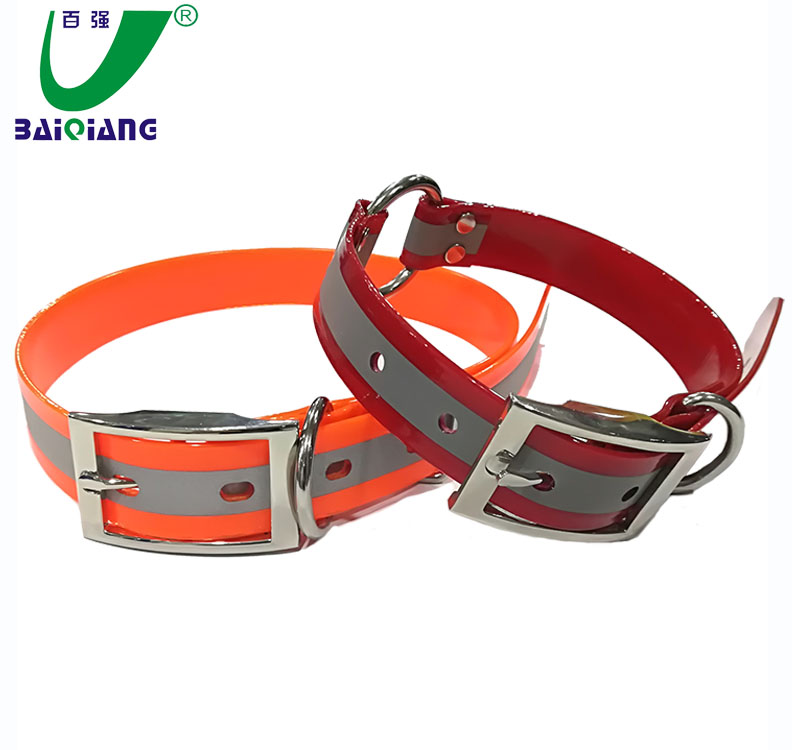 3M Reflective Strap Fluorescent TPU Dog Collars PVC Dog Leash
