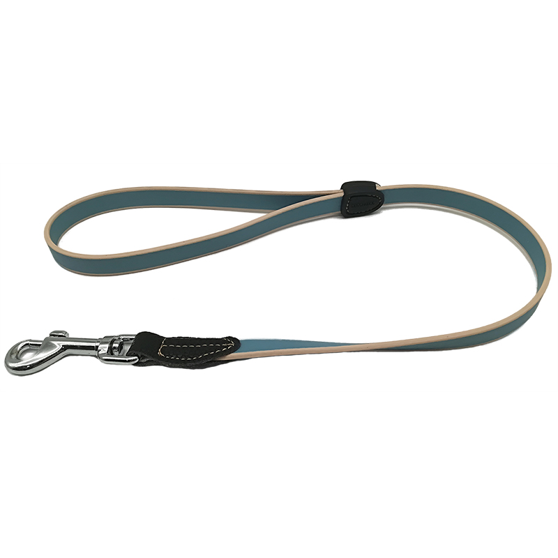 Collar de perro de pvc verde personalizado ajustable al por mayor con correa