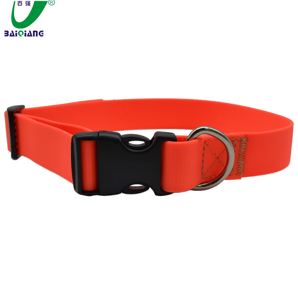 Waterproof Pet Products Supplies Matte Coated PVC Webbing Pet Collars and Leashes